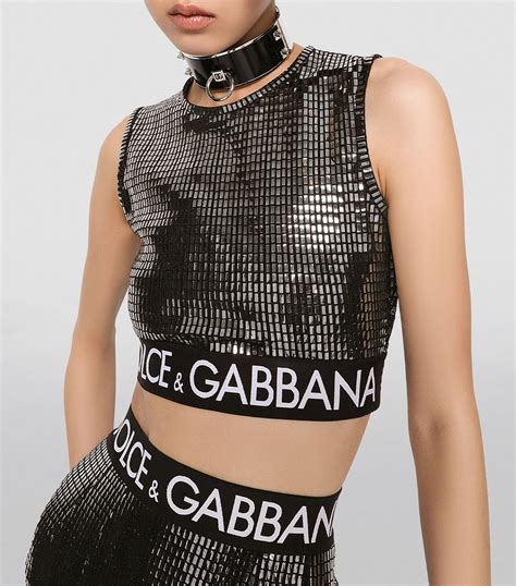 dolce gabbana crop top|Dolce & Gabbana Tops for Women .